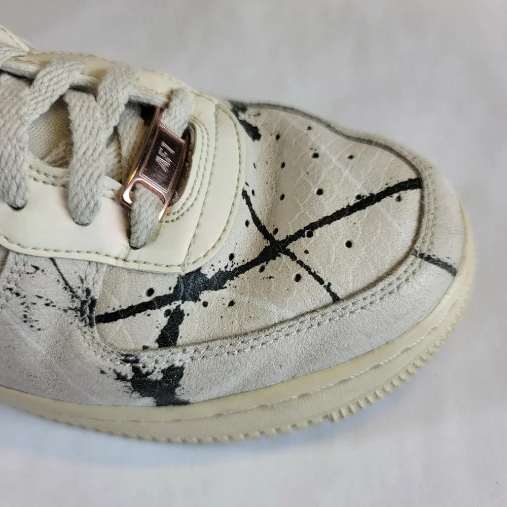 Nike Air Force 1 07 Lx Paint Splatter women size 6.5 - Picture 9 of 13